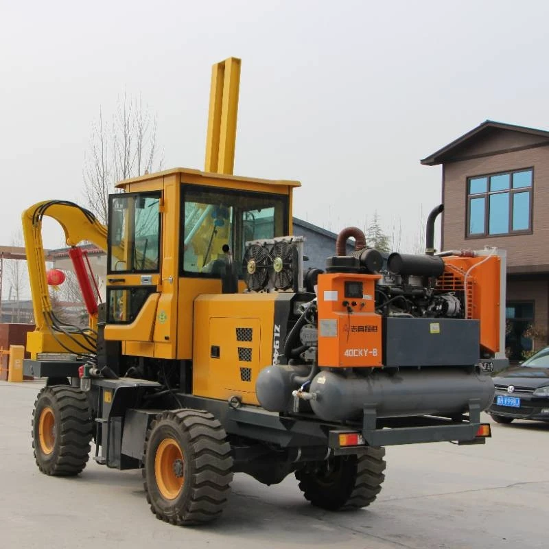 Highway Post-Driving Machinery: Integrated Hydraulic Hammer Rig For Drilling, Driving, And Extracting factory